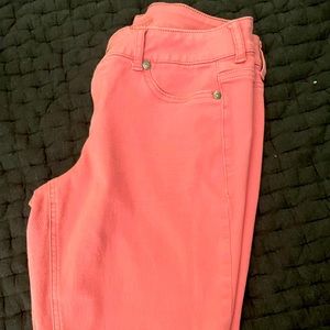 Maurice’s, Stretch Pants, Salmon/pink, Medium
